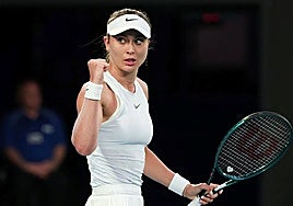 Paula Badosa in action recently.