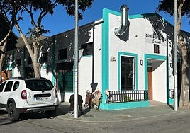 The Emaús soup kitchen at the Torremolinos fairground.