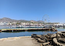 Remains of the 'Willow' in Benalmadena marina, where it still occupies 19 berths.