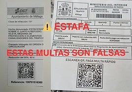 Local Police in Malaga warn of official-looking motoring 'fines' using DGT logo