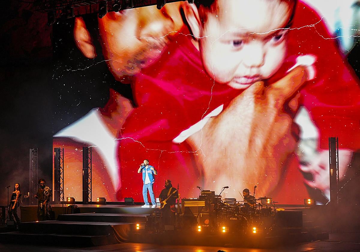 Imagen principal - Will Smith rocks quarry venue during rebirth in Marbella, in pictures