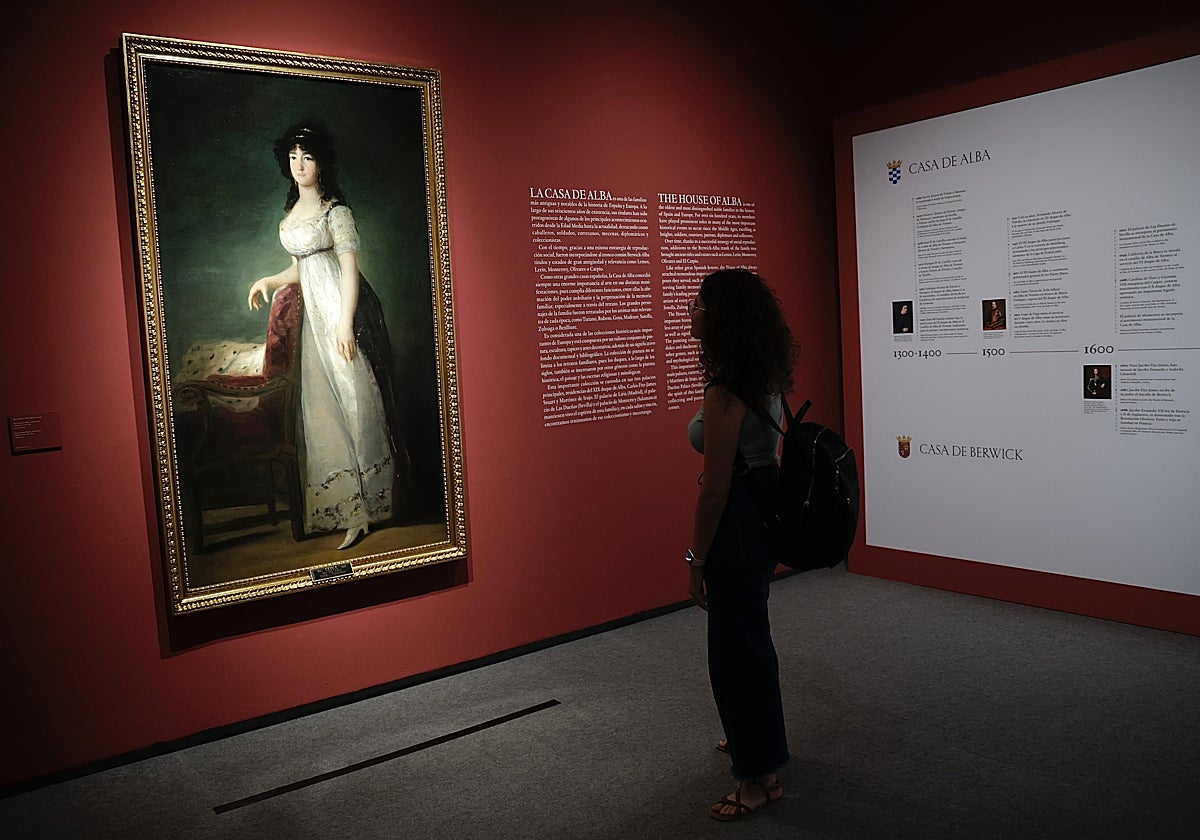 Portrait of the Marquise of Lazán, painted by Goya.