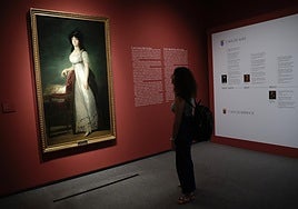 Portrait of the Marquise of Lazán, painted by Goya.