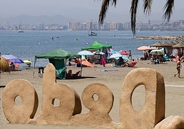 One of Malaga city's beaches.