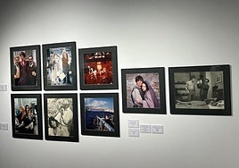 Some of the works at the inauguration in Museo de Nerja.