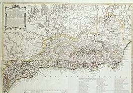 Map of the kingdom of Granada.