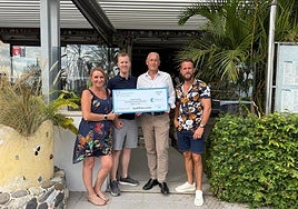 Funds were handed over to Paul Carr of Collective Calling.