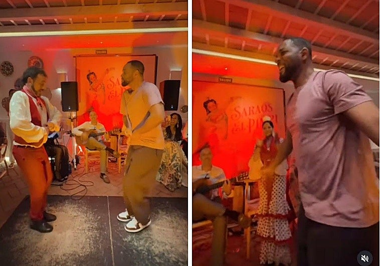 Screenshot of the video that the actor uploaded to social media.