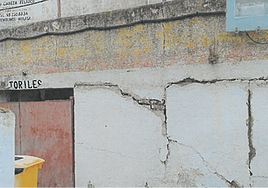 The current state of the interior of the bullring.