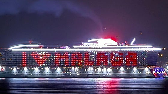 Long-stay Virgin cruise ship bids farewell to Costa del Sol with affectionate message