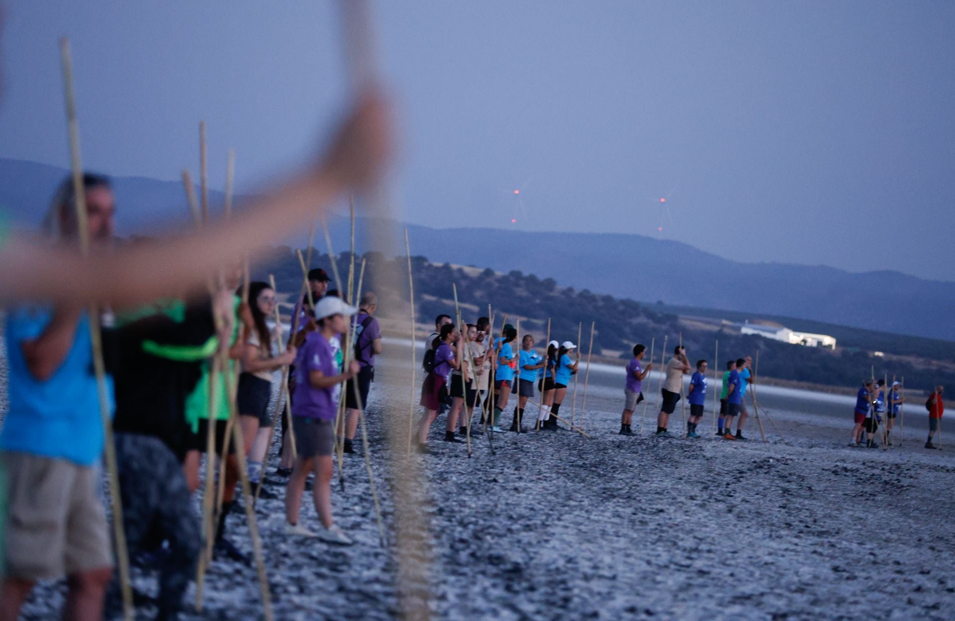 Flamingo ringing returns to Fuente de Piedra after years of drought