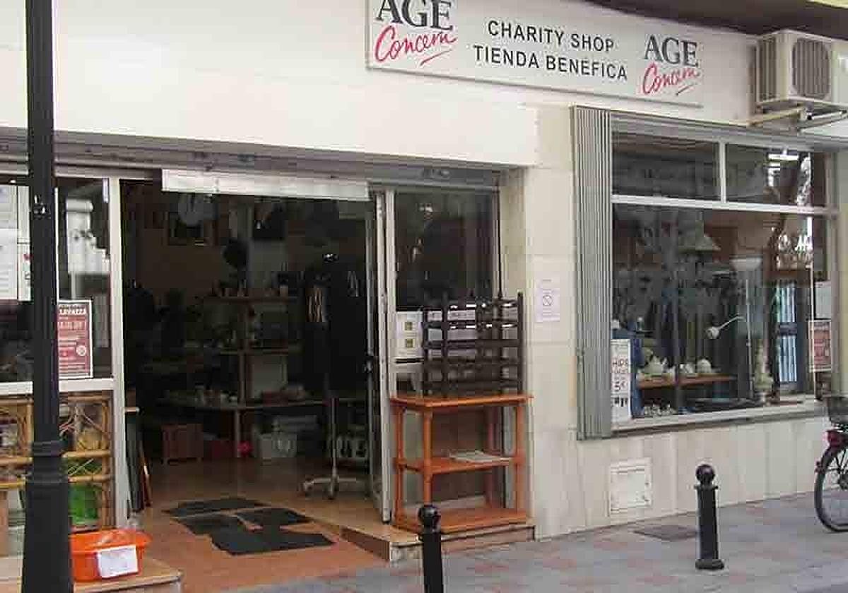 Age Concern's charity shop in Los Boliches.