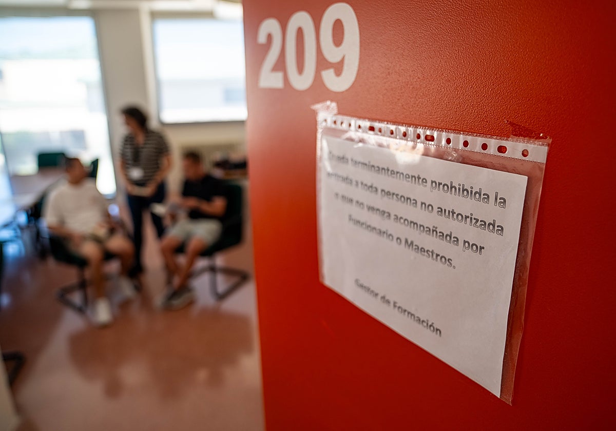 Prisoners taking part in an activity.