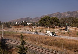 Work on the Benítez park, still in progress.