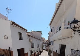 One of the renovated streets in Almogía.