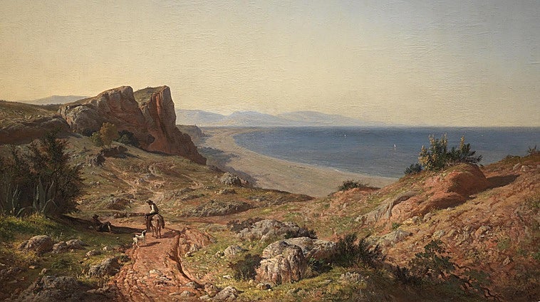 A British landing in Torremolinos in 1857