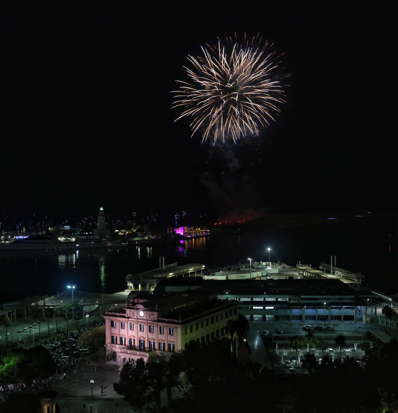Malaga kicks off eight days of partying with fireworks and drone show