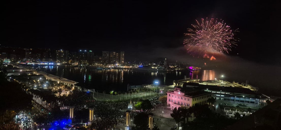 Malaga kicks off eight days of partying with fireworks and drone show