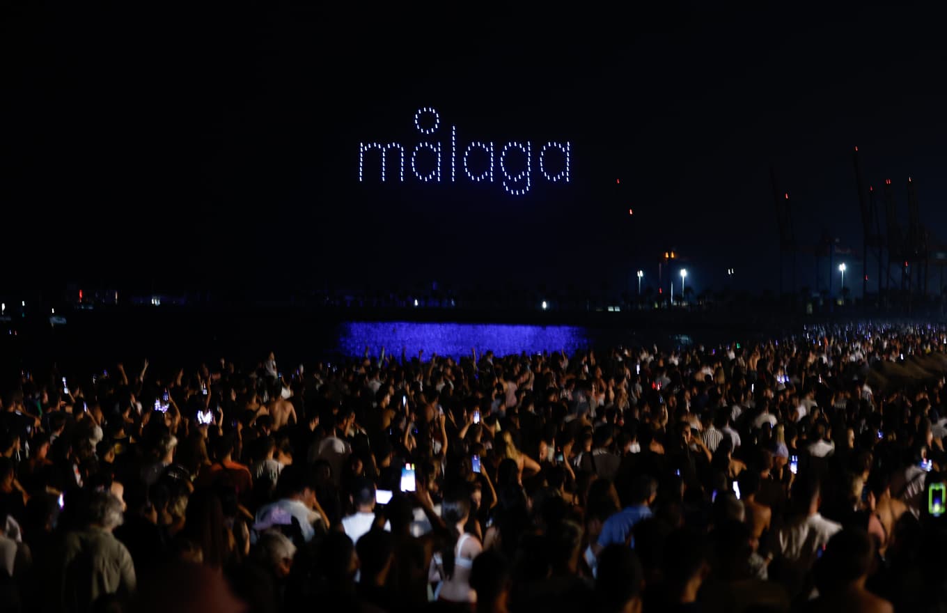 Malaga kicks off eight days of partying with fireworks and drone show