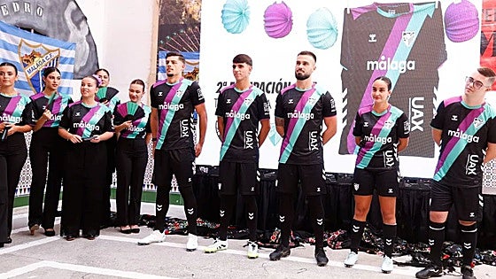Malaga CF unveil second kit inspired by local flag during city's summer fair