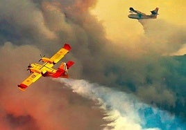 Air force's reassuring message to residents of areas affected by forest fires in Spain: 'As long as there is a flame burning...'