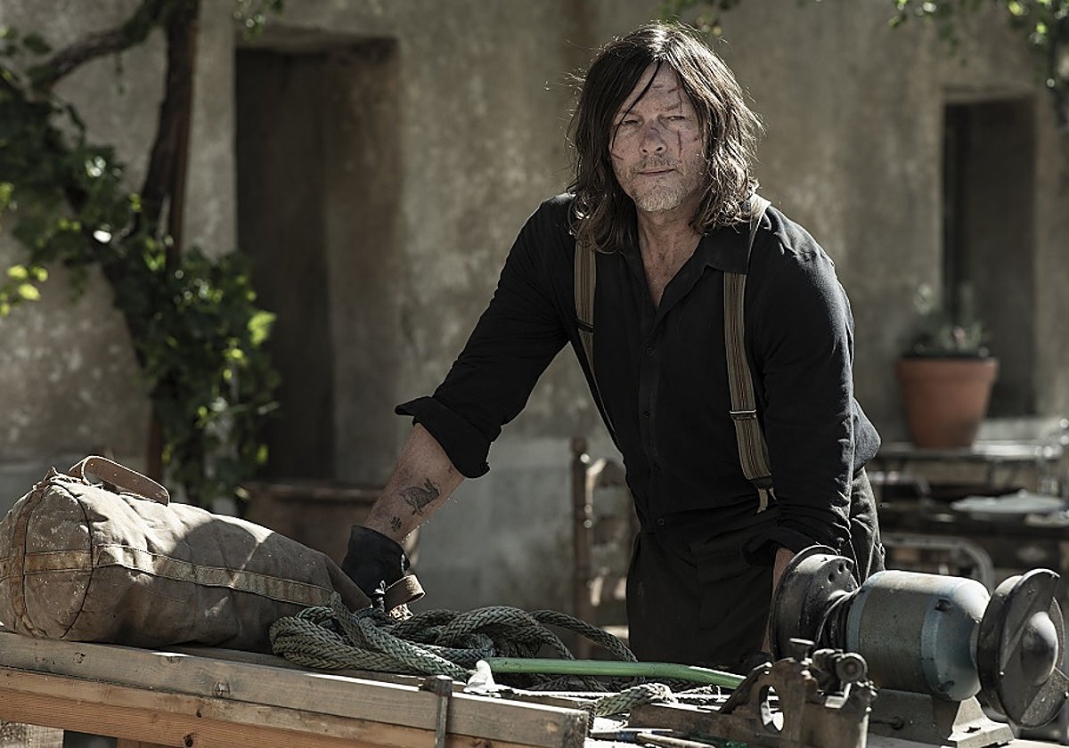 Actor Norman Reedus in a still from the third season of The Walking Dead: Daryl Dixon.