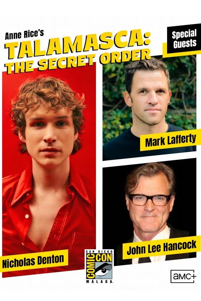 Nicholas Denton and the creators of 'Talamasca: The Secret Order' will be in Malaga.