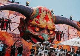 One of the stages at the festival in Italy earlier this year.