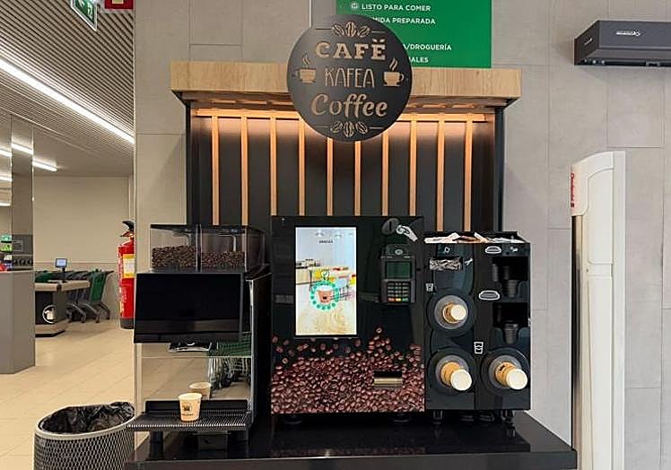 Mercadona's freshly brewed coffee service is starting to arrive in many Spanish shops.