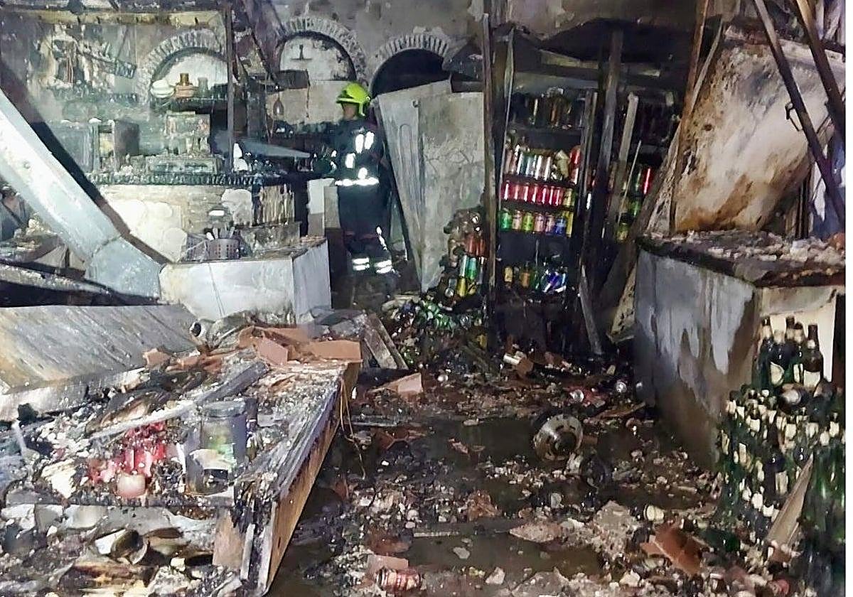 Interior of one of the affected premises.