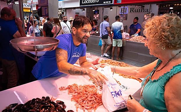 The Atarazanas market one morning in August.