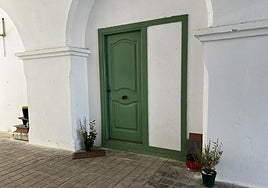 The entrance of the house where the event took place.