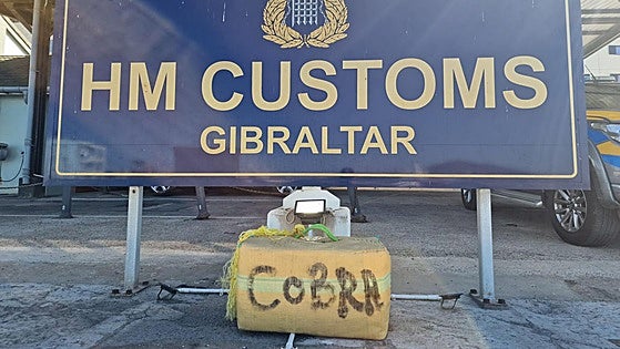 HM Customs in Gibraltar seizes 40 kilos of cannabis in territorial waters