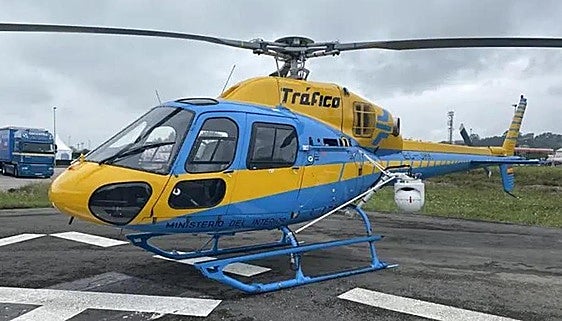 Why have all nine of the DGT's traffic-monitoring helicopters in Spain been grounded since 1 September?