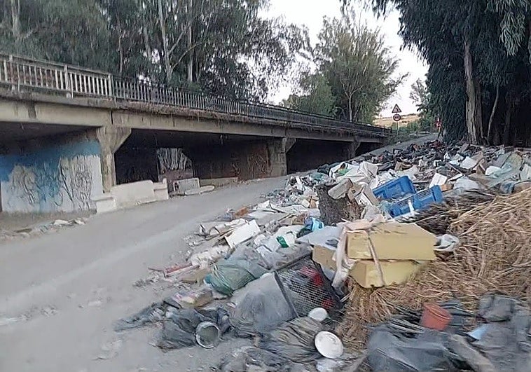 Illegal rubbish dump springs up next to Río Grande in Guadalhorce valley, posing a serious health and fire risk