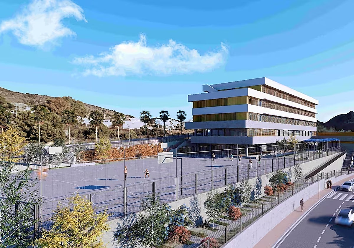 Image of the project for the new secondary school in Benalmádena Pueblo.