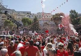 National Day celebrations in Casemates Square on Wednesday.