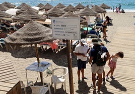 Customers will pay from 10 to 60 euros depending on the area and number of umbrellas.