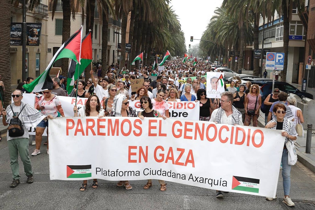 More than 2,000 protesters join Gaza 'genocide' march in Malaga, in images
