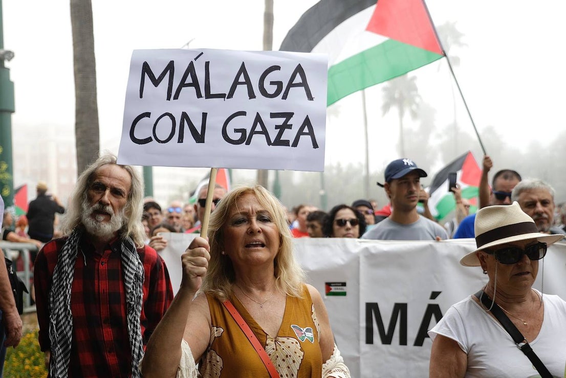 More than 2,000 protesters join Gaza 'genocide' march in Malaga, in images