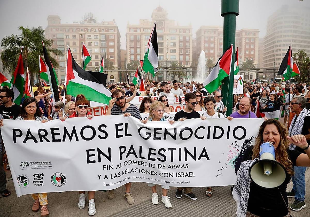 More than 2,000 protesters join Gaza &#039;genocide&#039; march in Malaga, in images
