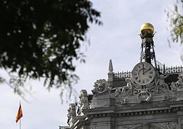 Headquarters of the Banco de España in Madrid.