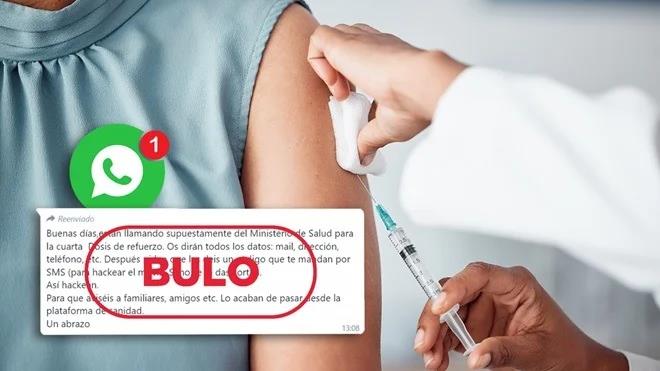 Image of the vaccine message being circulated.