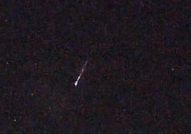 Brilliant fireball streaks across the sky off the south coast of Spain at 88,000 kilometres per hour