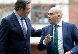 Antonio Garamendi, president of CEOE, and Lorenzo Amor, president of ATA, speaking up for business leaders.