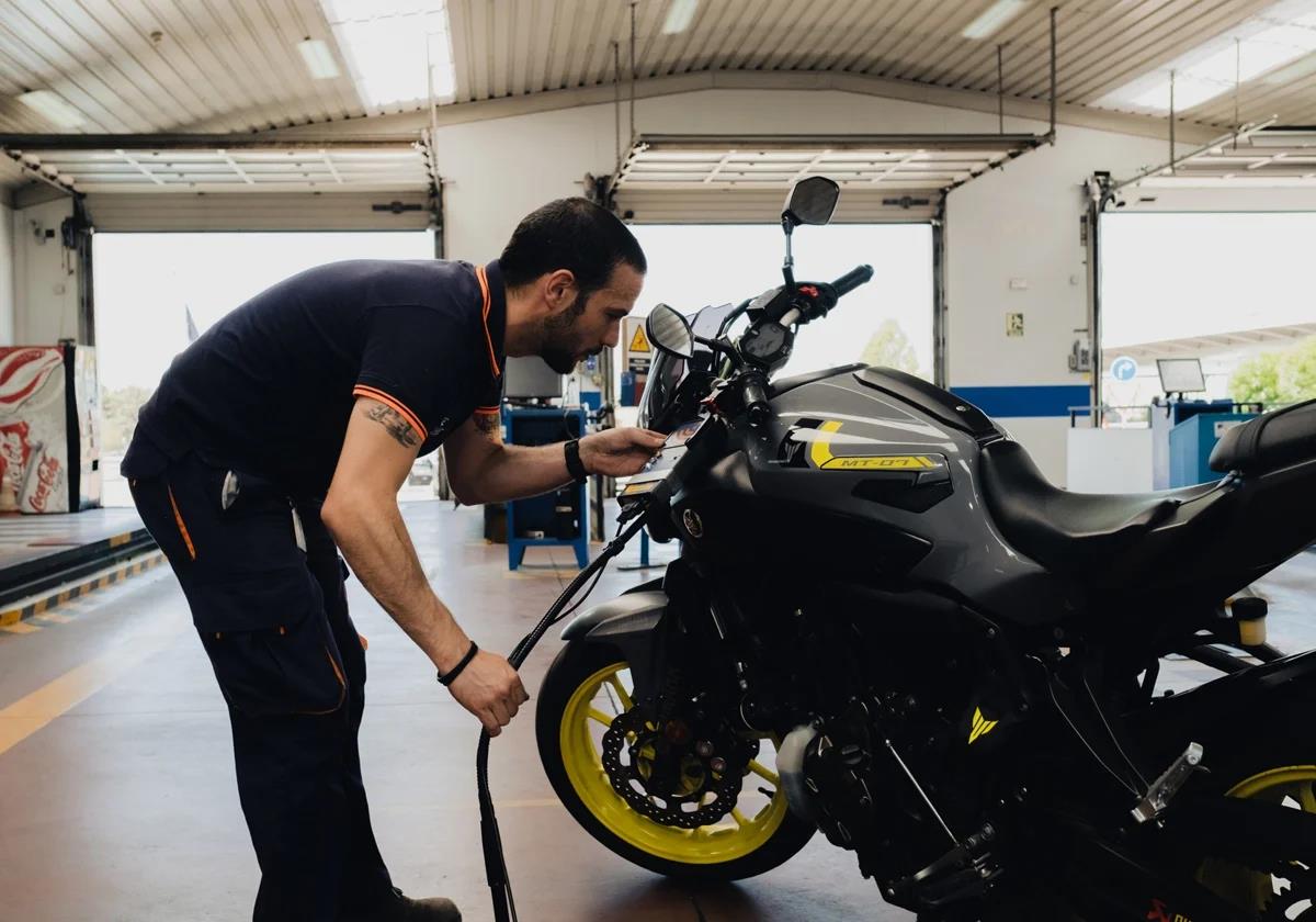 Motorcycle ITV test.