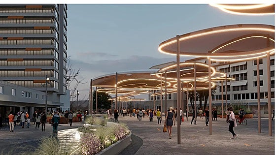 Three-million-euro revamp of La Nogalera square in Torremolinos won't be finished until next year