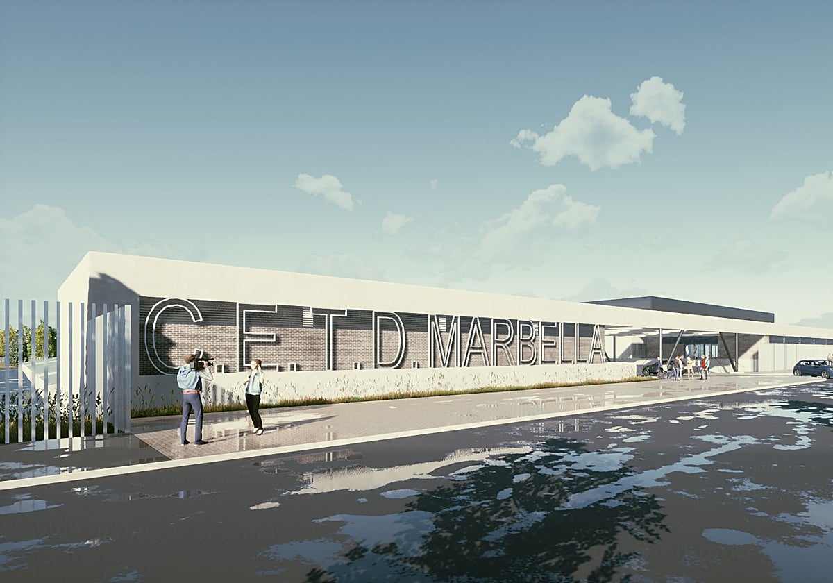 Exterior image of the project for the athletics stadium to be built in Nueva Andalucía.