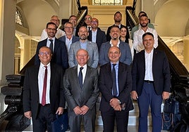 Malaga and Morocco representatives at Malaga port.