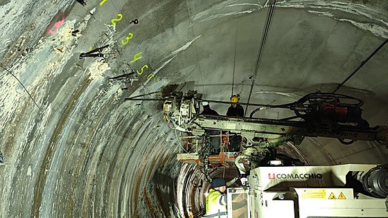 What will it cost to repair the landslide and flood-damaged tunnel on the high-speed Malaga-Madrid train line?